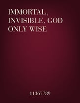 Immortal, Invisible, God Only Wise piano sheet music cover